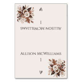 Moderner, eleganter Western - Geflügel Tischnummer