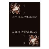 Moderner, eleganter Western - Geflügel Tischnummer (Vorderseite)