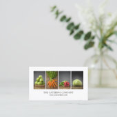 Moderner, eleganter White Nutrition Coach Koch Visitenkarte (Stehend Vorderseite)