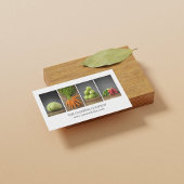 Moderner, eleganter White Nutrition Coach Koch Visitenkarte