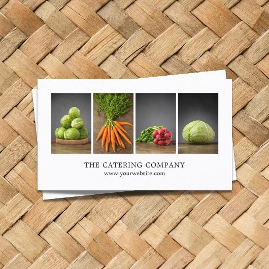 Moderner, eleganter White Nutrition Coach Koch Visitenkarte