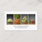 Moderner, eleganter White Nutrition Coach Koch Visitenkarte (Vorderseite)