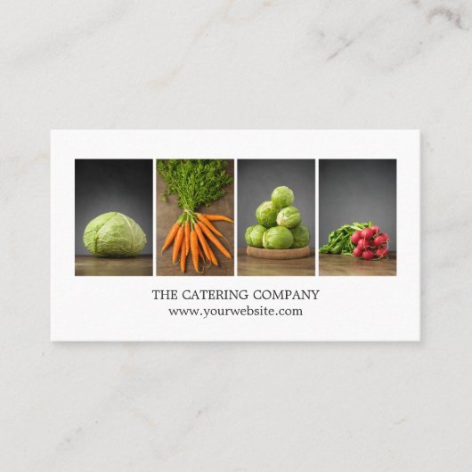 Moderner, eleganter White Nutrition Coach Koch Visitenkarte (Vorderseite)