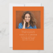 Moderner eleganter zweiteiliger Abschluss mit zwei Einladung (Rückseite)