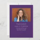 Moderner eleganter zweiteiliger Abschluss mit zwei Einladung (Rückseite)