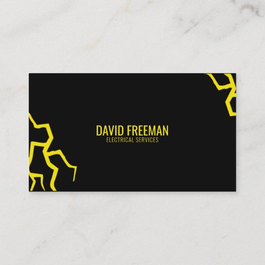 Moderner elektrischer Dienst Visitenkarte (Rückseite)