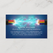 Moderner Elektrischer Draht Visitenkarte (Rückseite)