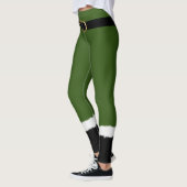 Moderner Elf Santa Kostüm Niedlich Weihnachten Leggings (Links)