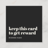 Moderner Elfenbeinschwarz Gelb Schönheit kühne Sal Treuekarte (Vorderseite)