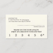 Moderner Elfenbeinschwarz Gelb Schönheit kühne Sal Treuekarte (Rückseite)