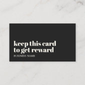 Moderner Elfenbeinschwarz Gelb Schönheit kühne Sal Treuekarte (Vorderseite)