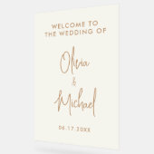 Moderner Empfang Acrylschild (Winkel)