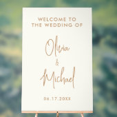 Moderner Empfang Acrylschild (Neutral)