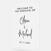 Moderner Empfang Acrylschild (Winkel)