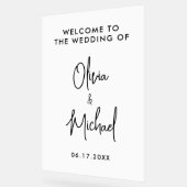 Moderner Empfang Acrylschild (Winkel)