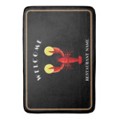 Moderner Empfang an Meeresfrüchten Hummer Limoner  Badematte (Vorderseite Vertikal)