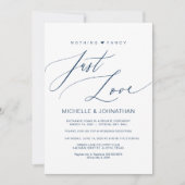 Moderner Empfang für Hochzeitsskripte Einladung (Vorderseite)