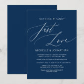 Moderner Empfang für Hochzeitsskripte Einladung (Vorne/Hinten)