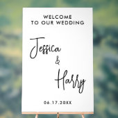 Moderner Empfang für MinimalWedding Acrylschild (Neutral)