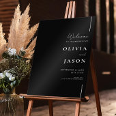 Moderner Empfang für MinimalWedding Acrylschild