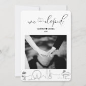 Moderner Empfang laden ein | Vegas Einladung (Vorderseite)