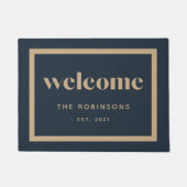 Moderner Empfang | PERSONALISIERT Fußmatte (Vorderseite)