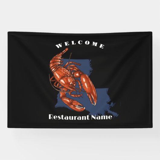 Moderner Empfang Rote Krebse Louisiana individuell Banner (Horizontal)