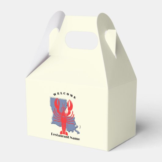 Moderner Empfang Rote Krebse Louisiana individuell Geschenkschachtel (Vorderseite)