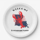 Moderner Empfang Rote Krebse Louisiana individuell Pappteller (Vorderseite)