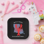 Moderner Empfang Rote Krebse Louisiana individuell Pappteller (Party)