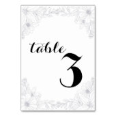 Moderner Empfang Tischnummer (Rückseite)