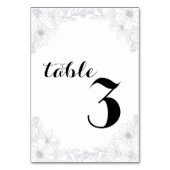 Moderner Empfang Tischnummer (Vorderseite)