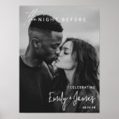 Moderner Empfang vor dem Foto Verlobung Poster (Vorne)