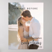 Moderner Empfang vor dem Foto Verlobung Poster (Vorne)