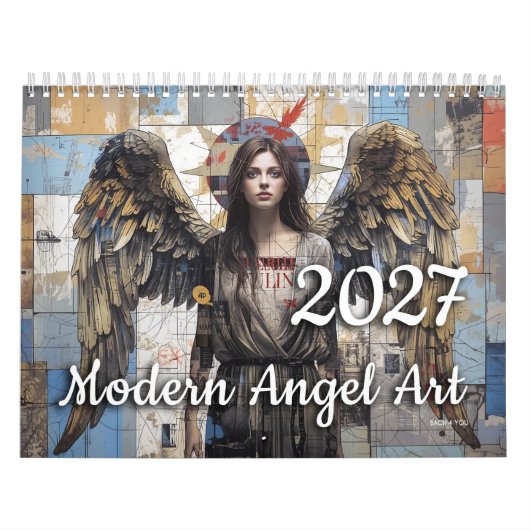Moderner Engel Kunstkalender 2027 Kalender (Titelbild)