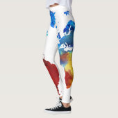 Moderner Entwurf der Weltkarte auf sexy Leggings (Links)