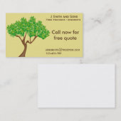 Moderner Entwurf des Baumzüchterbaumzutatservices Visitenkarte (Vorne/Hinten)