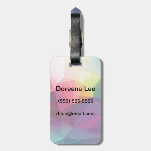 Moderner Entwurf Gepäckanhänger (Rückseite vertikal)