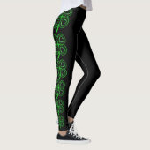 Moderner Entwurfs-Klee-Herz-St Patrick Tagesbein Leggings (Rechts)