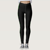 Moderner Entwurfs-Klee-Herz-St Patrick Tagesbein Leggings (Vorderseite)