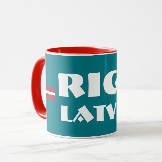 Moderner Entwurfs-Tasse Rigas Lettland Tasse (Vorderseite Links)