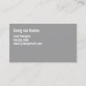 Moderner Entwurfs-Visitenkarte Visitenkarte (Rückseite)