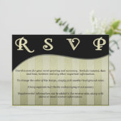 Moderner Entwurfs-Welle und Einladung (Stehend Vorderseite)