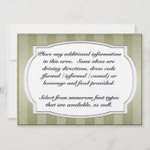 Moderner Entwurfs-Welle und Einladung (Rückseite)