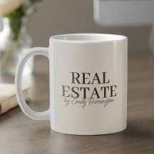 Moderner Erdig wirkender Immobilienmakler
