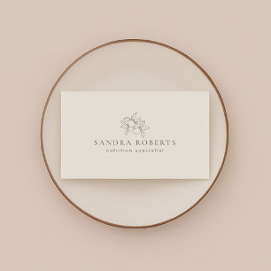 Moderner Ernährungsspezialist Visitenkarte