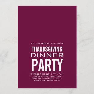 MODERNER ERNTEDANK DINNER PARTY EINLADUNG WEIN