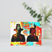 Moderner Erntedank Feiertagspostkarte (Stehend Vorderseite)