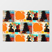 Moderner Erntedank Fensteraufkleber (Blatt)