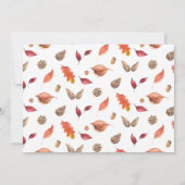 Moderner Erntedank Friendsgiving Dinner Party Einladung (Rückseite)